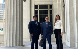 perkins law team outside court
