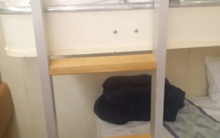 Cruise ship bunk bed ladder injuries